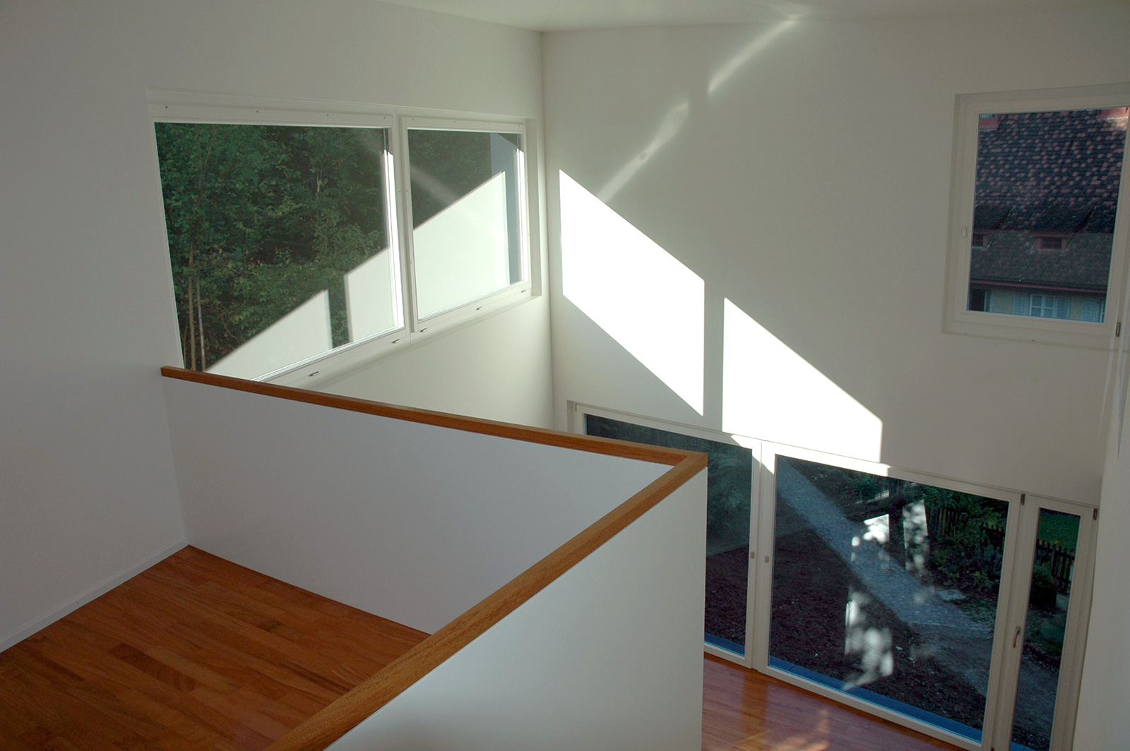 Jigsaw Piece, mezzanine/view into living room